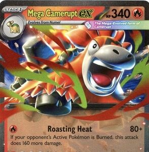Mega Camerupt ex Double Rare 022/132  Mega Evolution Pokemon  NM/M